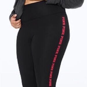 PINK leggings red logo down the leg.  Size xs